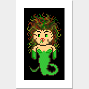 Pixel Monster Medusa Posters and Art